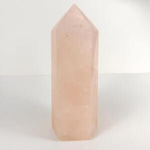 4.37lb Rose Quartz Crystal Tower Obelisk Natural Healing Home Decoration